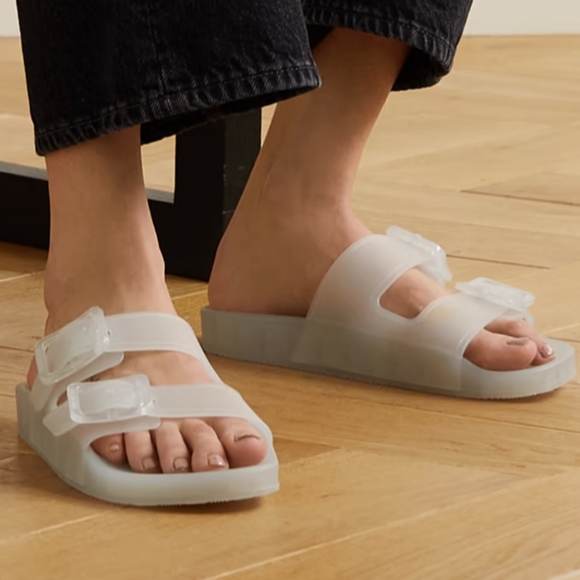💯 Auth Balenciaga Transparent Slide Sandals - Picture 2 of 12